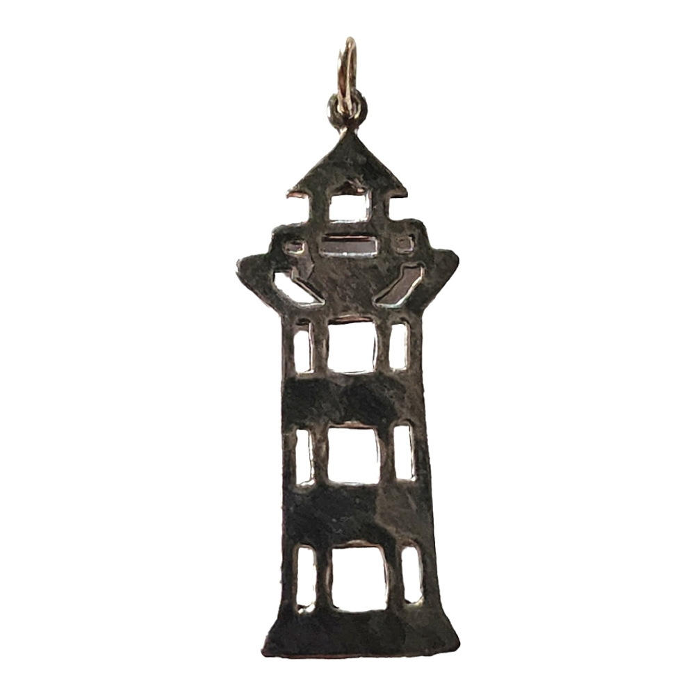 Sterling Charm Lighthouse Tower 925 Pendant